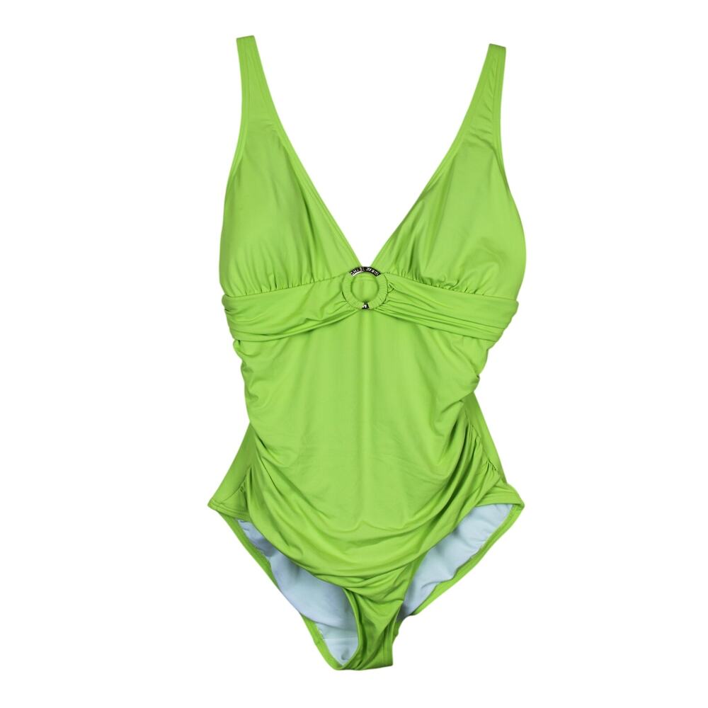 Michael Kors O-Ring Light Green One Piece Bathing Suit Swimwear Size 10